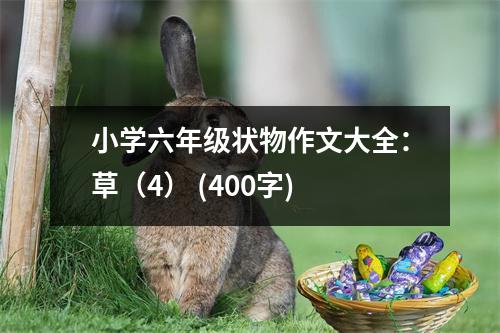 小學(xué)六年級狀物作文大全：草（4） (400字)