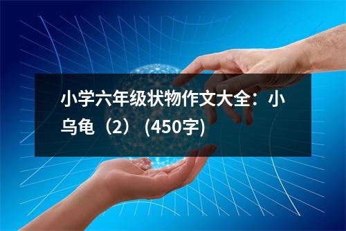 小學(xué)六年級(jí)狀物作文大全：小烏龜（2） (450字)