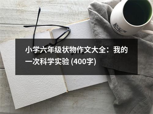 小學(xué)六年級(jí)狀物作文大全：我的一次科學(xué)實(shí)驗(yàn) (400字)
