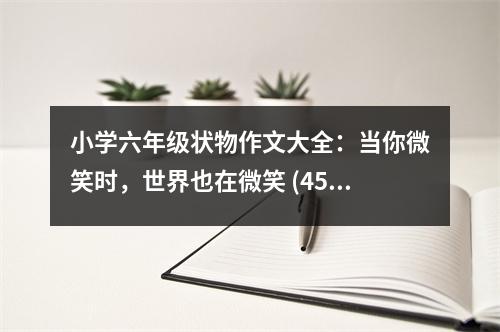 小學(xué)六年級狀物作文大全：當(dāng)你微笑時，世界也在微笑 (450字)