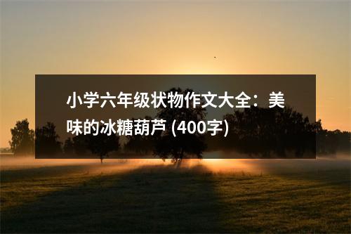 小學(xué)六年級狀物作文大全：美味的冰糖葫蘆 (400字)