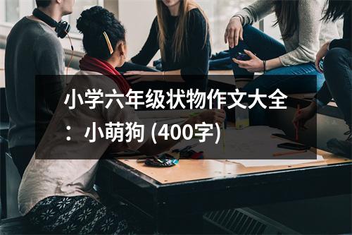 小學六年級狀物作文大全：小萌狗 (400字)