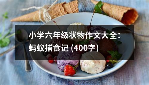 小學(xué)六年級(jí)狀物作文大全：螞蟻捕食記 (400字)