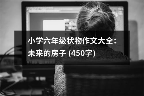 小學(xué)六年級狀物作文大全：未來的房子 (450字)