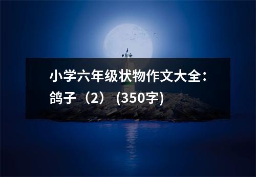小學(xué)六年級(jí)狀物作文大全：鴿子（2） (350字)