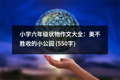 小學(xué)六年級(jí)狀物作文大全：美不勝收的小公園 (550字)
