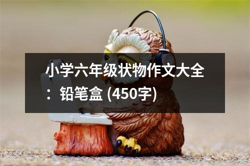 小學(xué)六年級(jí)狀物作文大全：鉛筆盒 (450字)
