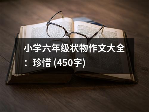 小學(xué)六年級狀物作文大全：珍惜 (450字)