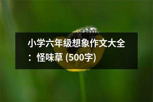 小學(xué)六年級(jí)想象作文大全：怪味草 (500字)