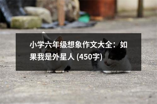 小學六年級想象作文大全：如果我是外星人 (450字)