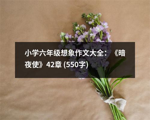 小學(xué)六年級(jí)想象作文大全：《暗夜使》42章 (550字)