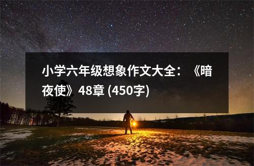 小學(xué)六年級想象作文大全：《暗夜使》48章 (450字)