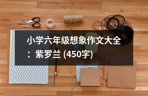 小學(xué)六年級(jí)想象作文大全：紫羅蘭 (450字)