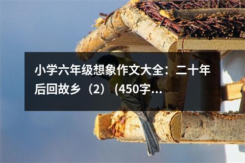 小學六年級想象作文大全：二十年后回故鄉(xiāng)（2） (450字)