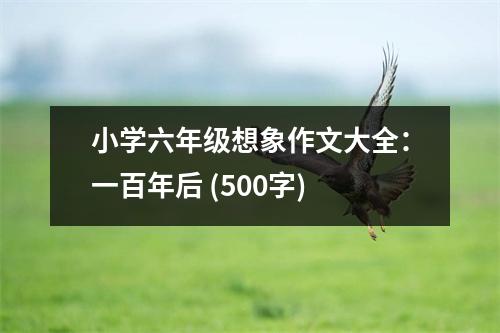 小學六年級想象作文大全：一百年后 (500字)