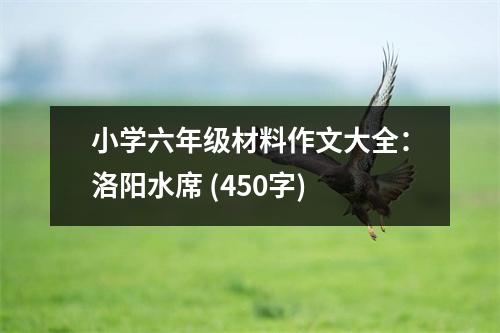 小學(xué)六年級(jí)材料作文大全：洛陽水席 (450字)