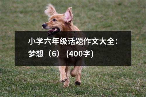 小學(xué)六年級(jí)話題作文大全：夢(mèng)想（6） (400字)