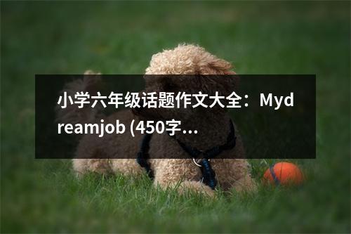 小學(xué)六年級(jí)話題作文大全：Mydreamjob (450字)