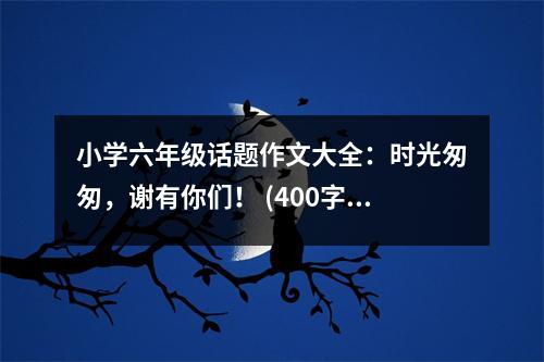 小學六年級話題作文大全：時光匆匆，謝有你們！ (400字)