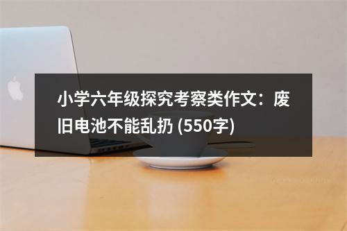 小學六年級探究考察類作文：廢舊電池不能亂扔 (550字)