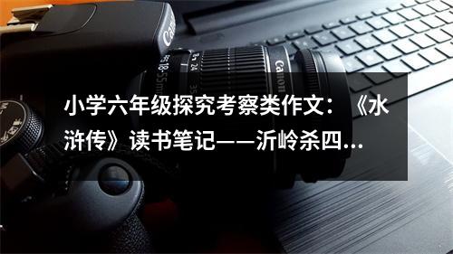 小學(xué)六年級(jí)探究考察類(lèi)作文：《水滸傳》讀書(shū)筆記——沂嶺殺四虎 (400字)