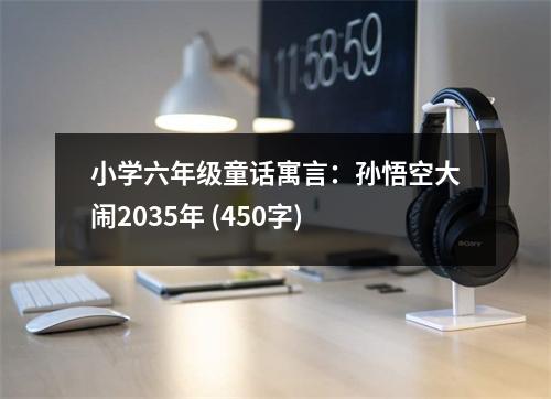 小學(xué)六年級(jí)童話寓言：孫悟空大鬧2035年 (450字)