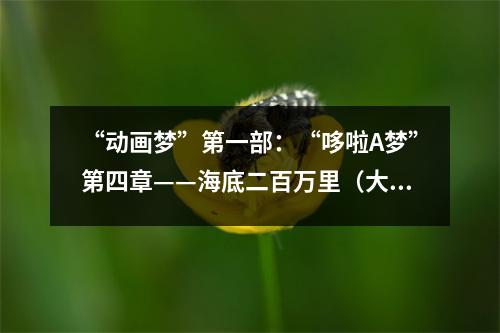 “動(dòng)畫(huà)夢(mèng)”第一部：“哆啦A夢(mèng)”第四章——海底二百萬(wàn)里（大長(zhǎng)篇）（2） (500字)