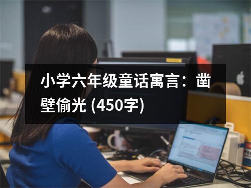 小學(xué)六年級(jí)童話寓言：鑿壁偷光 (450字)