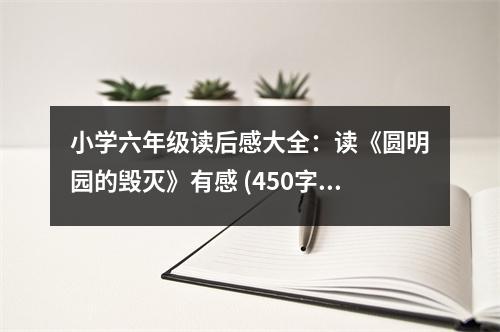 小學(xué)六年級(jí)讀后感大全：讀《圓明園的毀滅》有感 (450字)