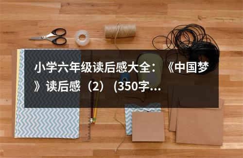 小學(xué)六年級(jí)讀后感大全：《中國(guó)夢(mèng)》讀后感（2） (350字)