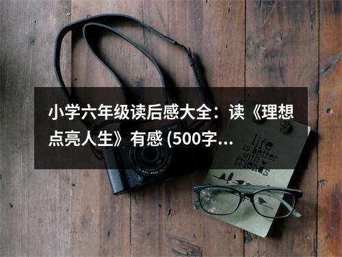 小學(xué)六年級(jí)讀后感大全：讀《理想點(diǎn)亮人生》有感 (500字)