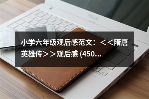 小學(xué)六年級(jí)觀后感范文：＜＜隋唐英雄傳＞＞觀后感 (450字)
