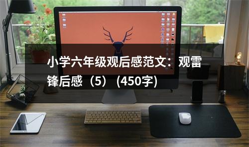 小學(xué)六年級(jí)觀后感范文：觀雷鋒后感（5） (450字)