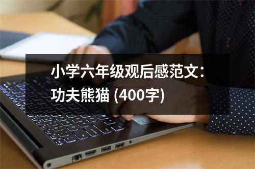 小學六年級觀后感范文：功夫熊貓 (400字)