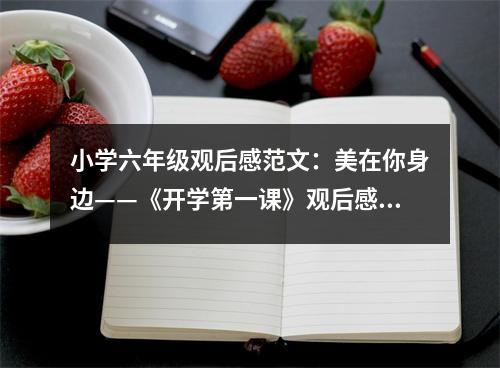 小學(xué)六年級(jí)觀后感范文：美在你身邊——《開(kāi)學(xué)第一課》觀后感 (450字)