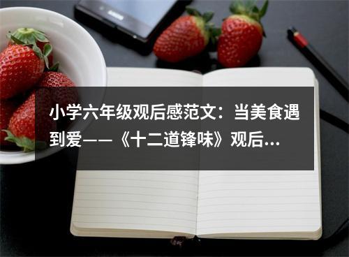 小學(xué)六年級(jí)觀后感范文：當(dāng)美食遇到愛——《十二道鋒味》觀后感 (450字)