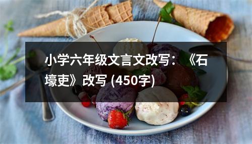 小學(xué)六年級(jí)文言文改寫：《石壕吏》改寫 (450字)