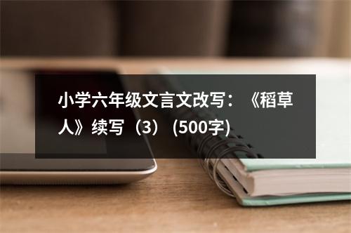 小學(xué)六年級文言文改寫：《稻草人》續(xù)寫（3） (500字)