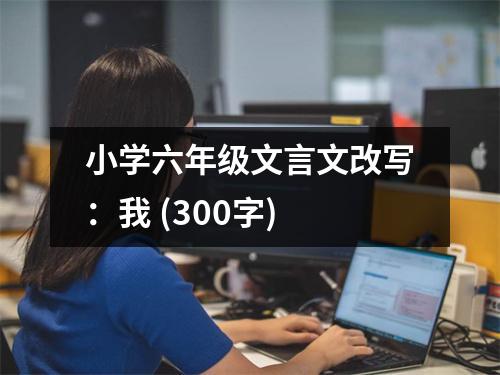 小學(xué)六年級(jí)文言文改寫：我 (300字)