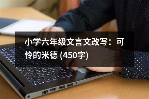 小學(xué)六年級文言文改寫：可憐的米德 (450字)