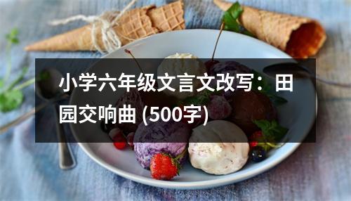 小學(xué)六年級(jí)文言文改寫：田園交響曲 (500字)