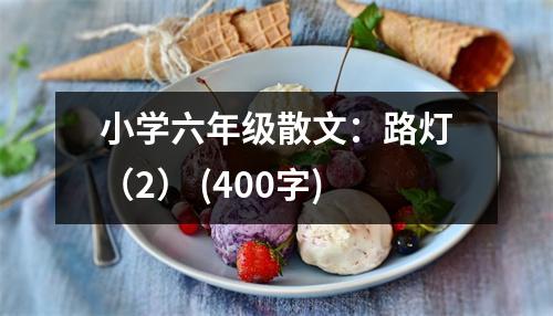 小學(xué)六年級(jí)散文：路燈（2） (400字)