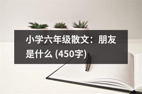 小學(xué)六年級(jí)散文：朋友是什么 (450字)
