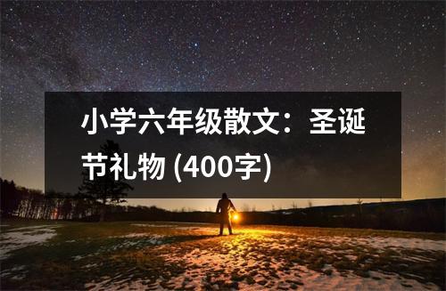 小學(xué)六年級(jí)散文：圣誕節(jié)禮物 (400字)