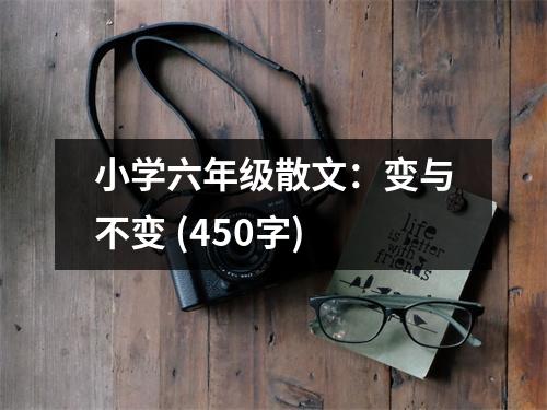 小學(xué)六年級散文：變與不變 (450字)