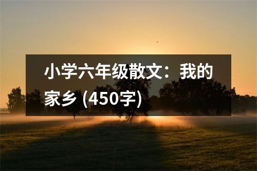 小學(xué)六年級(jí)散文：我的家鄉(xiāng) (450字)