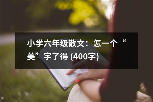 小學(xué)六年級(jí)散文：怎一個(gè)“美”字了得 (400字)