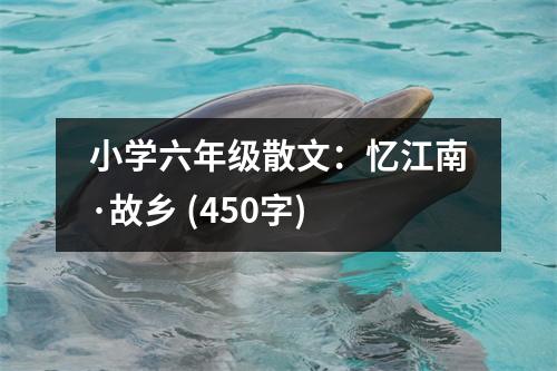 小學(xué)六年級(jí)散文：憶江南·故鄉(xiāng) (450字)