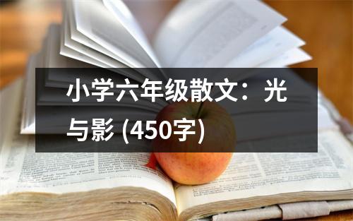 小學(xué)六年級(jí)散文：光與影 (450字)