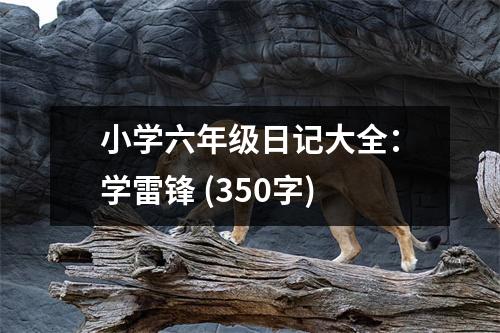 小學(xué)六年級(jí)日記大全：學(xué)雷鋒 (350字)